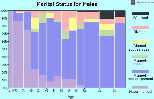 Zip code 77979 marital status for males