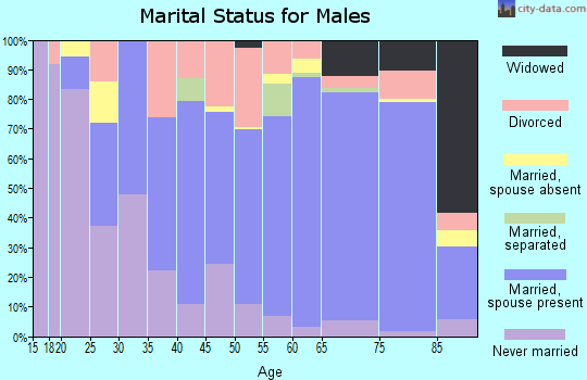 Zip code 77995 marital status for males