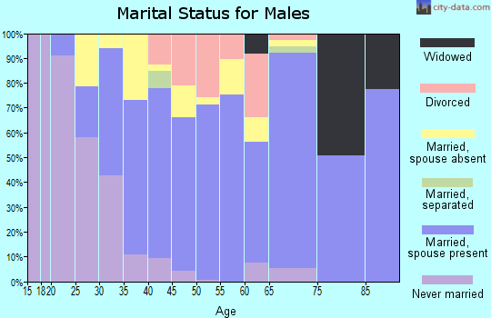 Zip code 78002 marital status for males