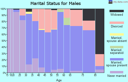 Zip code 78003 marital status for males