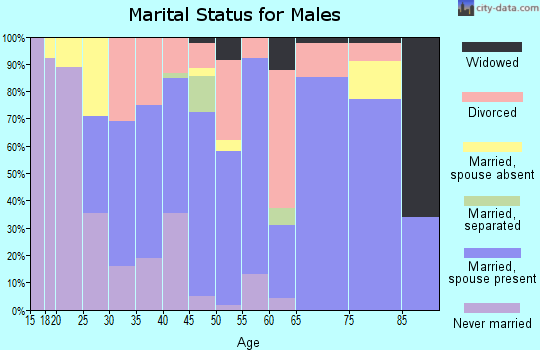 Zip code 78025 marital status for males