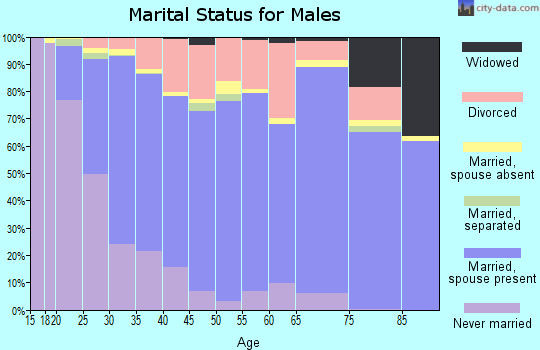 Zip code 78130 marital status for males