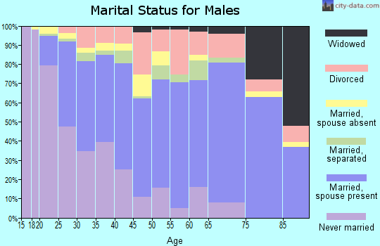 Zip code 78227 marital status for males