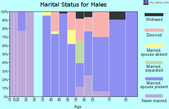 Zip code 78373 marital status for males