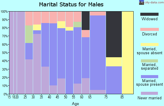 Zip code 78390 marital status for males