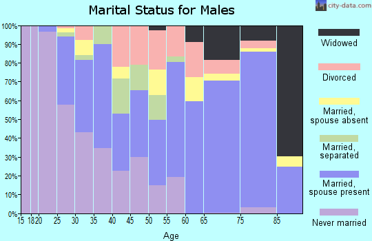 Zip code 78416 marital status for males