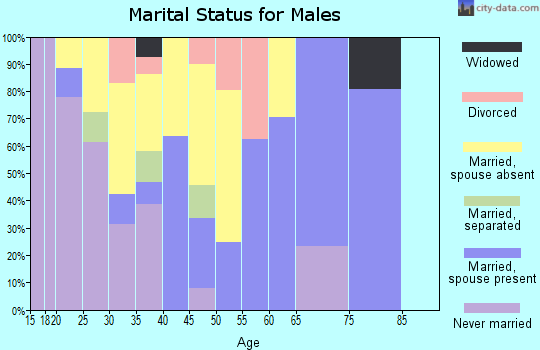 Zip code 78562 marital status for males