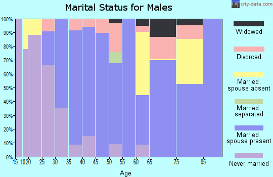 Zip code 78655 marital status for males