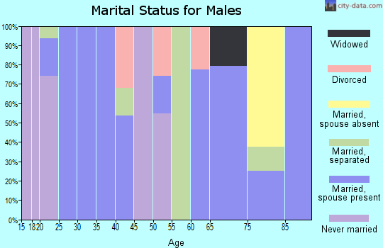 Zip code 78830 marital status for males