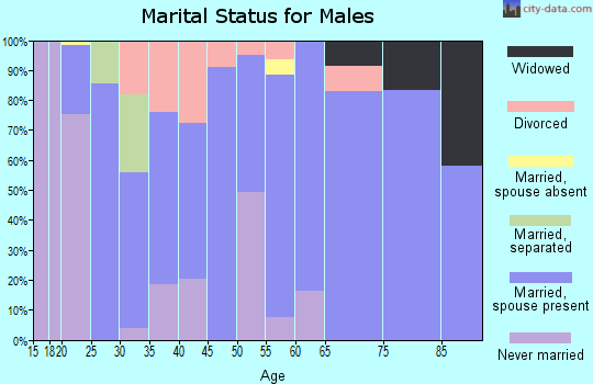 Zip code 79241 marital status for males