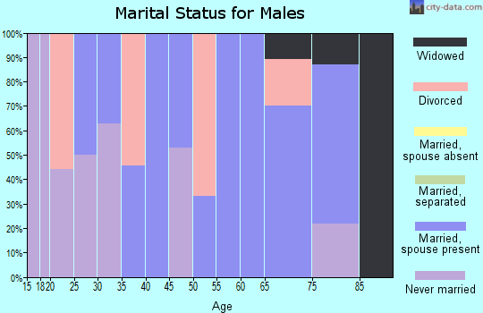 Zip code 79244 marital status for males