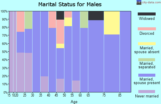Zip code 79312 marital status for males