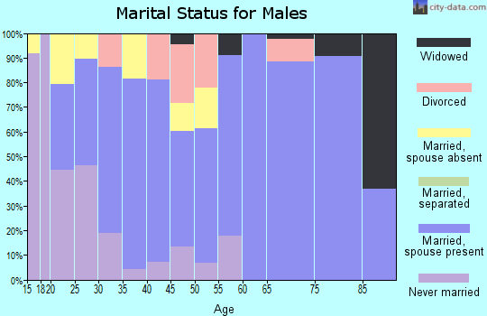 Zip code 79323 marital status for males