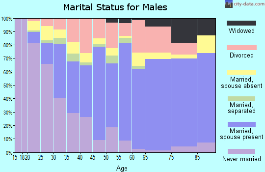 Zip code 79331 marital status for males