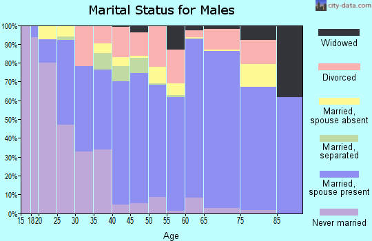 Zip code 79336 marital status for males