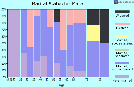 Zip code 79506 marital status for males