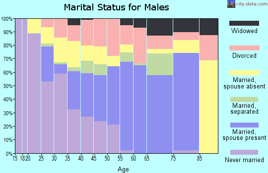 Zip code 79512 marital status for males
