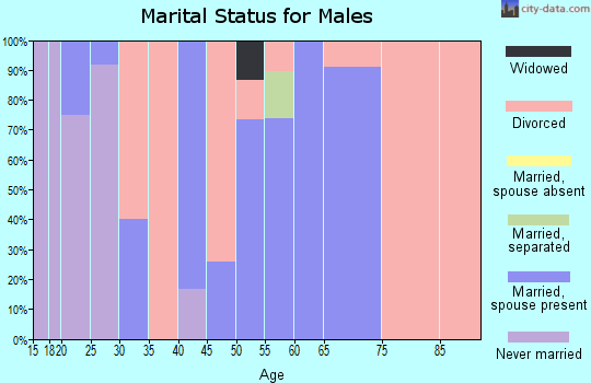 Zip code 79530 marital status for males