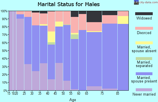 Zip code 79556 marital status for males