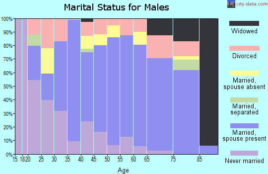 Zip code 79714 marital status for males