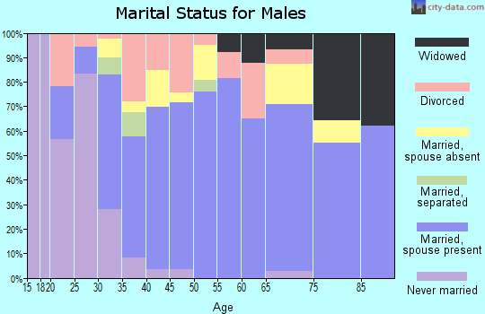 Zip code 79731 marital status for males