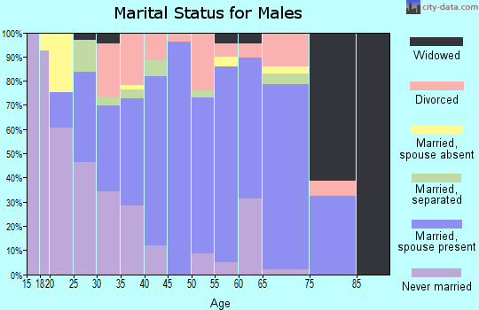 Zip code 79766 marital status for males