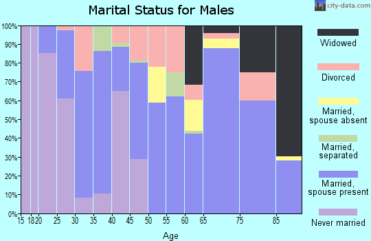 Zip code 79782 marital status for males