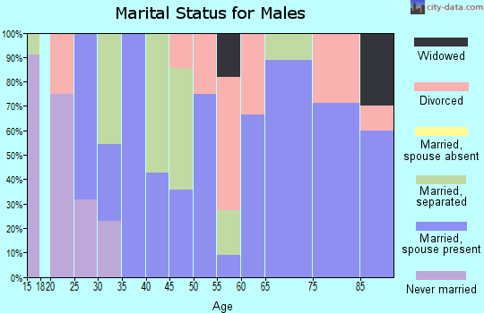 Zip code 79788 marital status for males