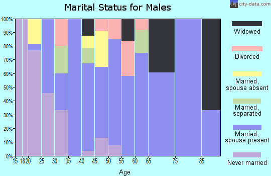 Zip code 79789 marital status for males