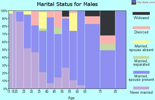 Zip code 79835 marital status for males
