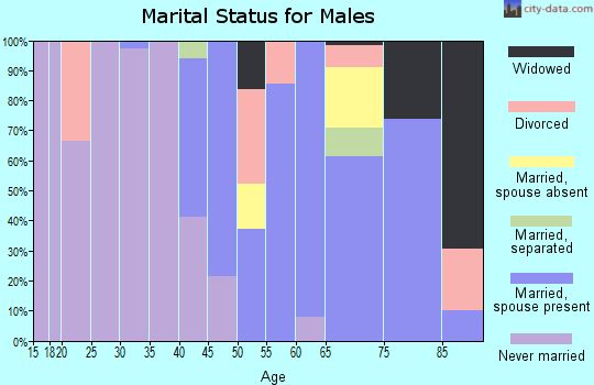 Zip code 79843 marital status for males