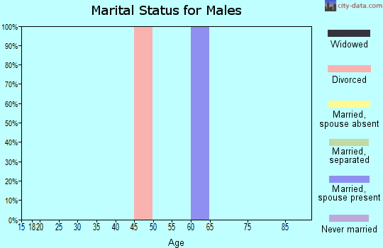 Zip code 79846 marital status for males