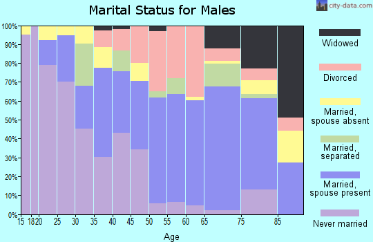 Zip code 79903 marital status for males