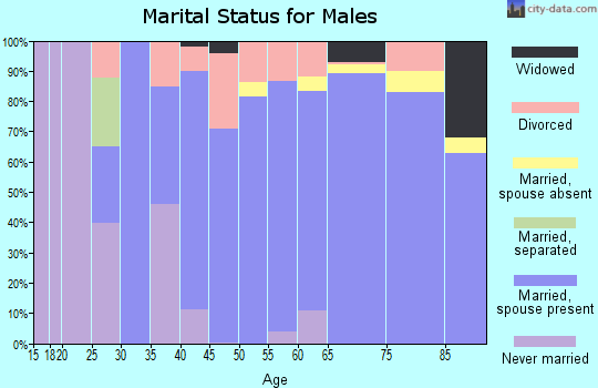 Zip code 79922 marital status for males
