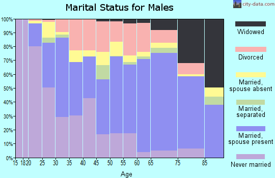 Zip code 79930 marital status for males