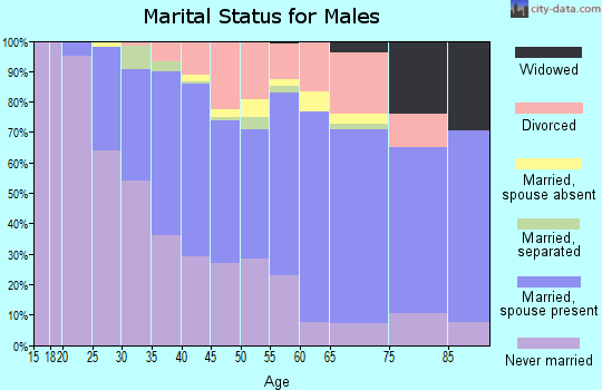 Zip code 80220 marital status for males