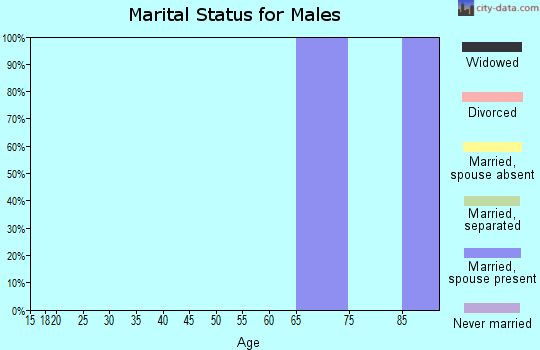 Zip code 80532 marital status for males
