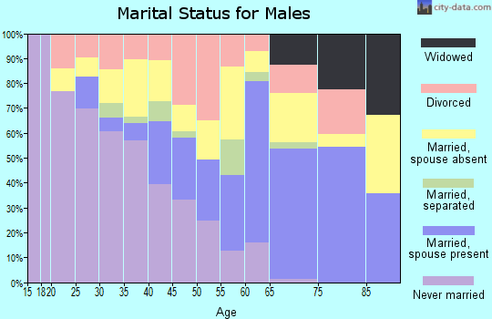 Zip code 81226 marital status for males