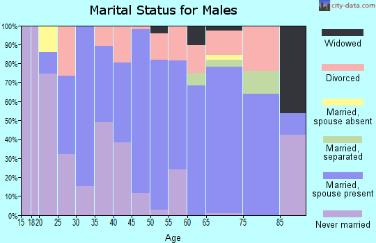 Zip code 81323 marital status for males