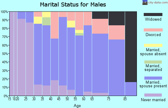 Zip code 81326 marital status for males