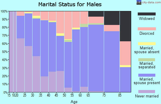 Zip code 82520 marital status for males