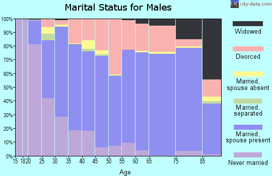 Zip code 82901 marital status for males
