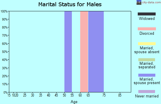 Zip code 82922 marital status for males