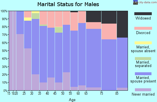 Zip code 82930 marital status for males