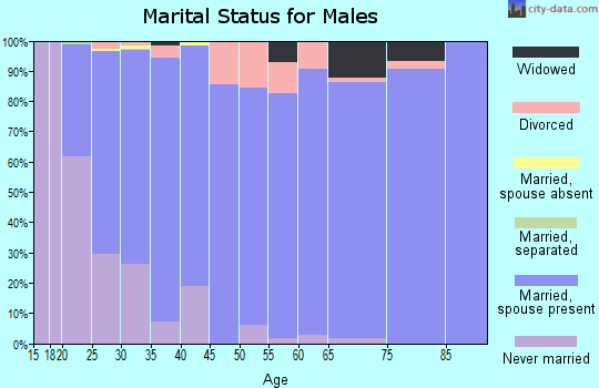 Zip code 83440 marital status for males