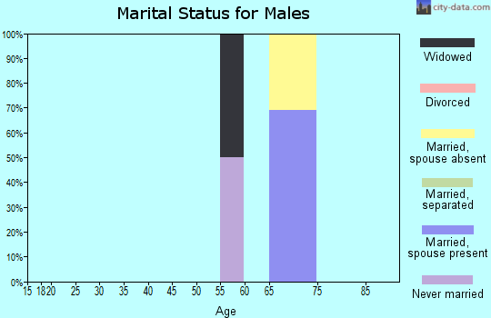 Zip code 83446 marital status for males