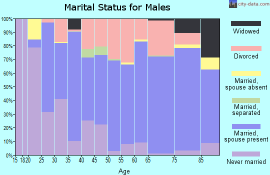 Zip code 83617 marital status for males