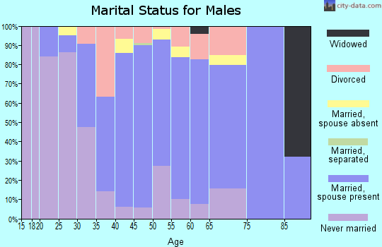 Zip code 83712 marital status for males