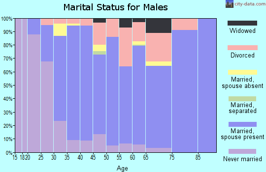 Zip code 83716 marital status for males