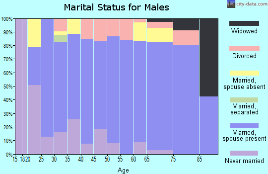 Zip code 84017 marital status for males